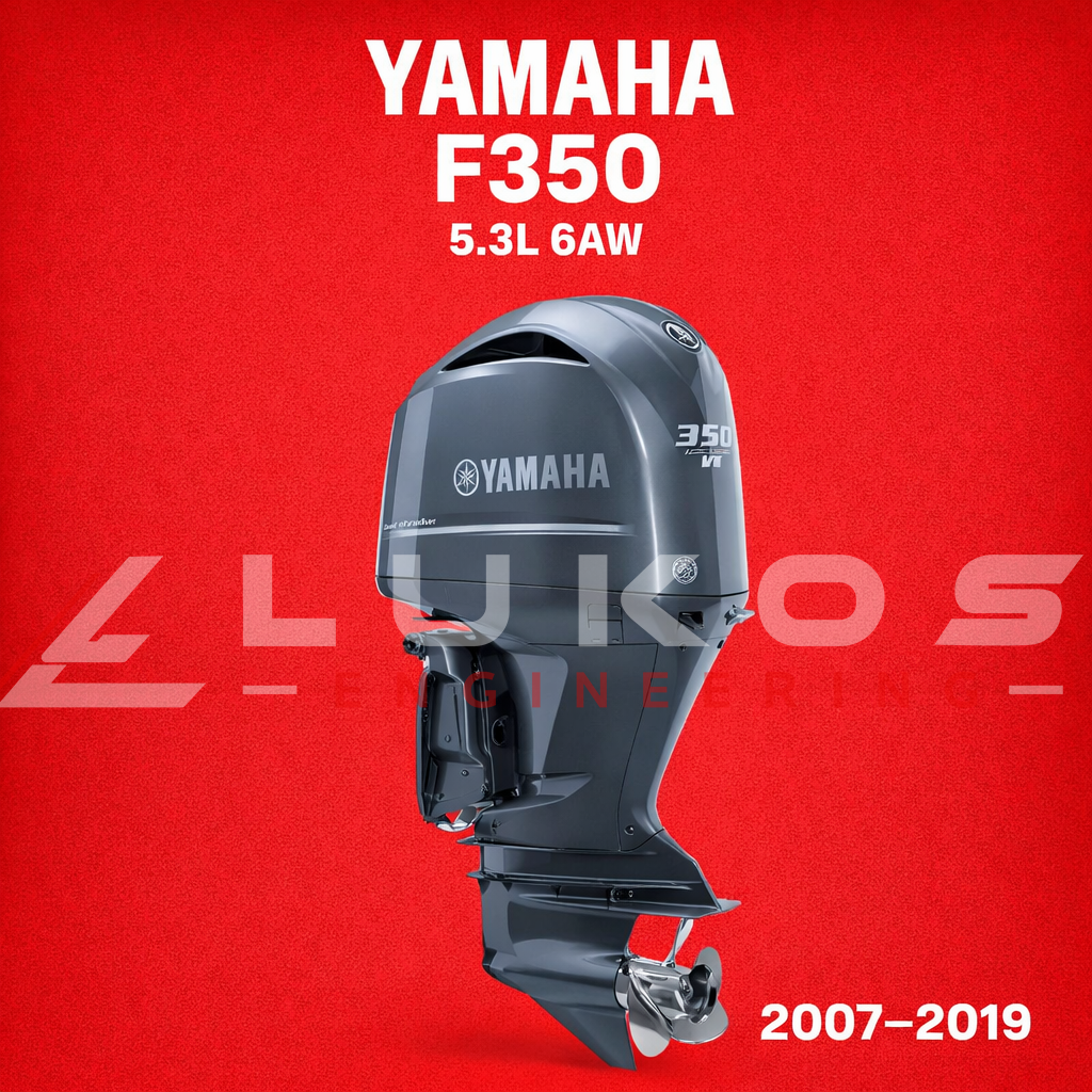 Yamaha F350 5.3L Engine with Lukos Engineering branding