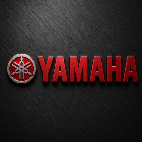 Yamaha logo on a dark textured background